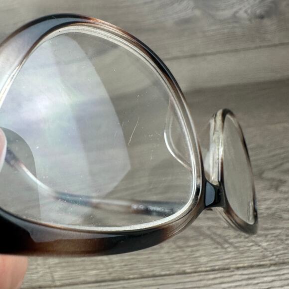 KJL Kenneth Jay Lane BRN Tonal Full Rim Eyeglasses Cat Eye Frames Only - Picture 15 of 16